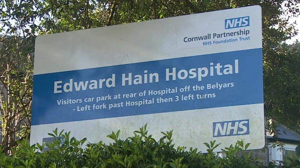 Edward Hain hospital sign