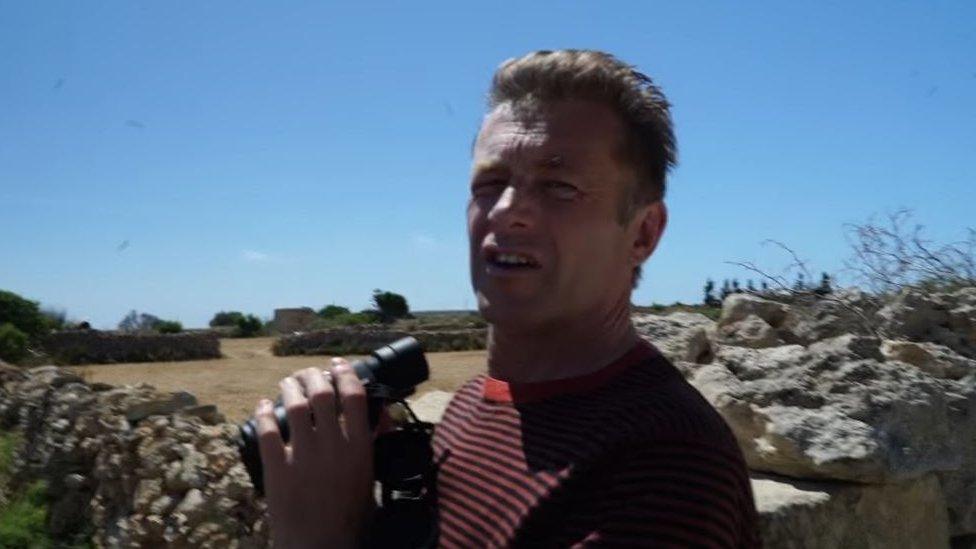 Chris Packham in Malta