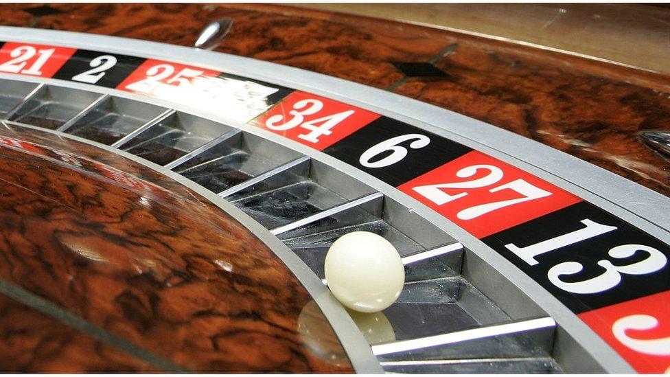 Roulette table