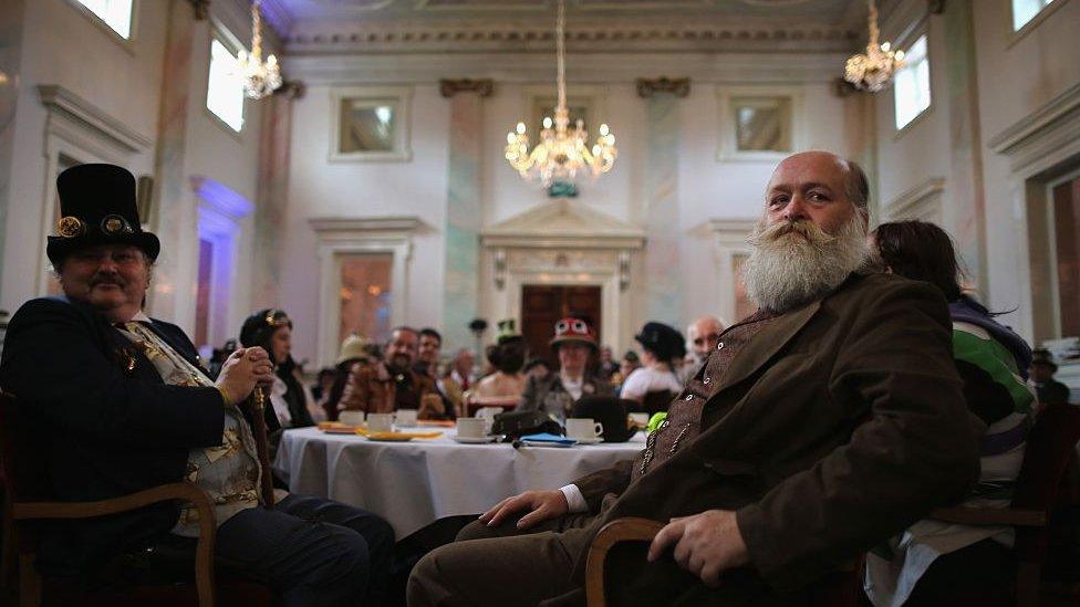 Guests at the Mad Hatter's Tea Party