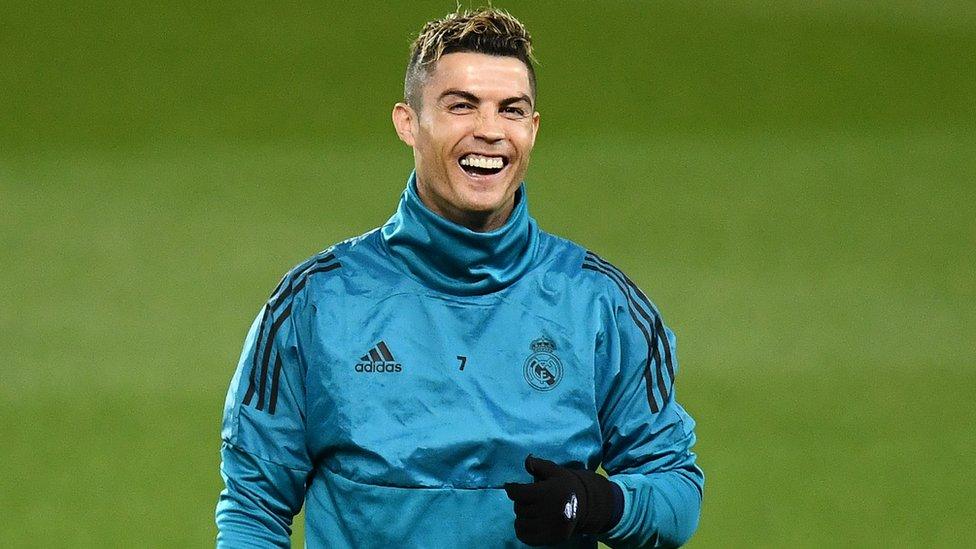 ronaldo laughing