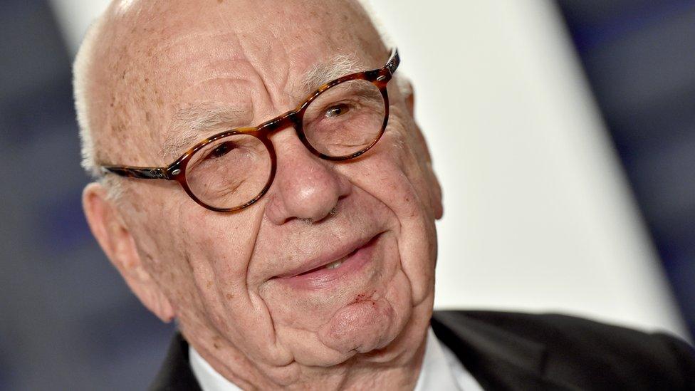 Rupert Murdoch attends the 2019 Vanity Fair Oscar Party Hosted By Radhika Jones at Wallis Annenberg Center for the Performing Arts on February 24, 2019 in Beverly Hills, California.