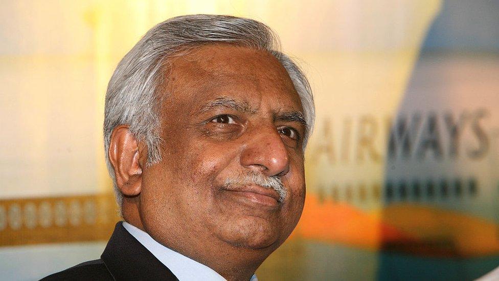 Naresh Goyal, Chairman of Jet Airways at a press conference to announce the inaugural flight of Jet Airways from Delhi to Toranto in New Delhi, India on Tuesday, September 4, 2007.