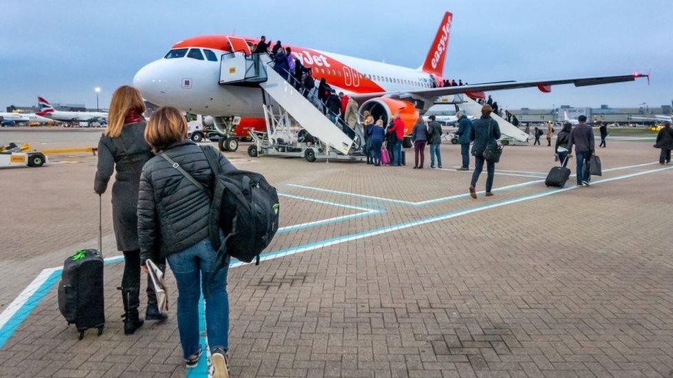 EasyJet passengers