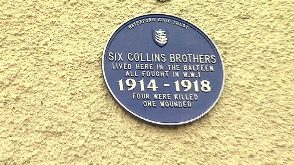 Plaque to brothers