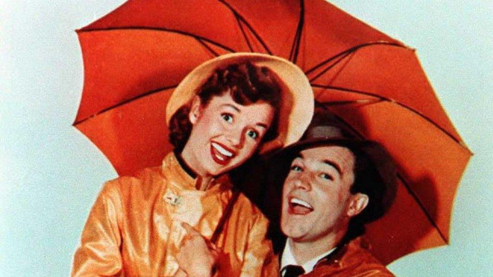 Debbie Reynolds and Gene Kelly