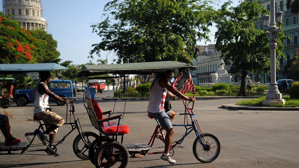 Bicycle taxi in Havana