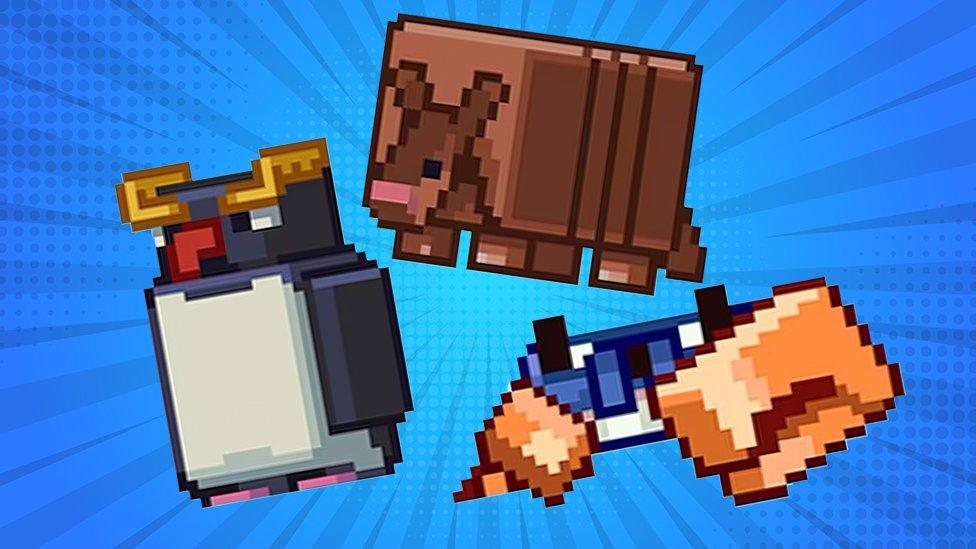 Minecraft penguin, armadillo and crab gfx