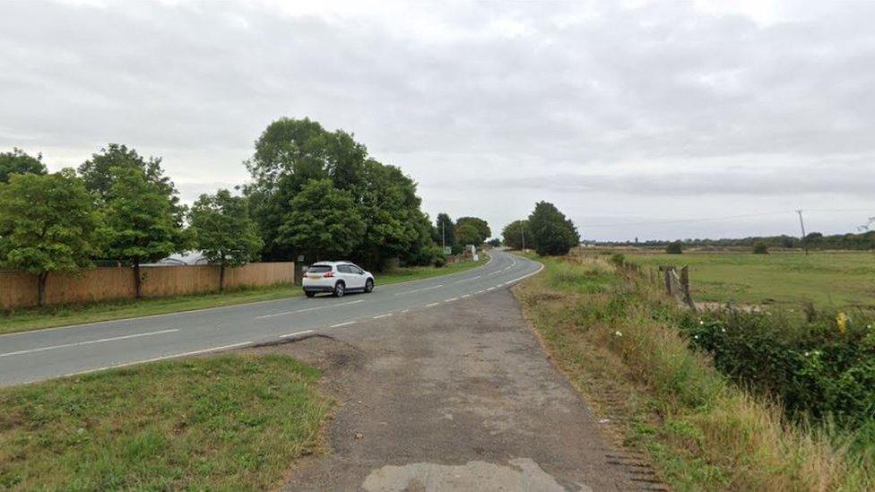 A52 in Lincolnshire