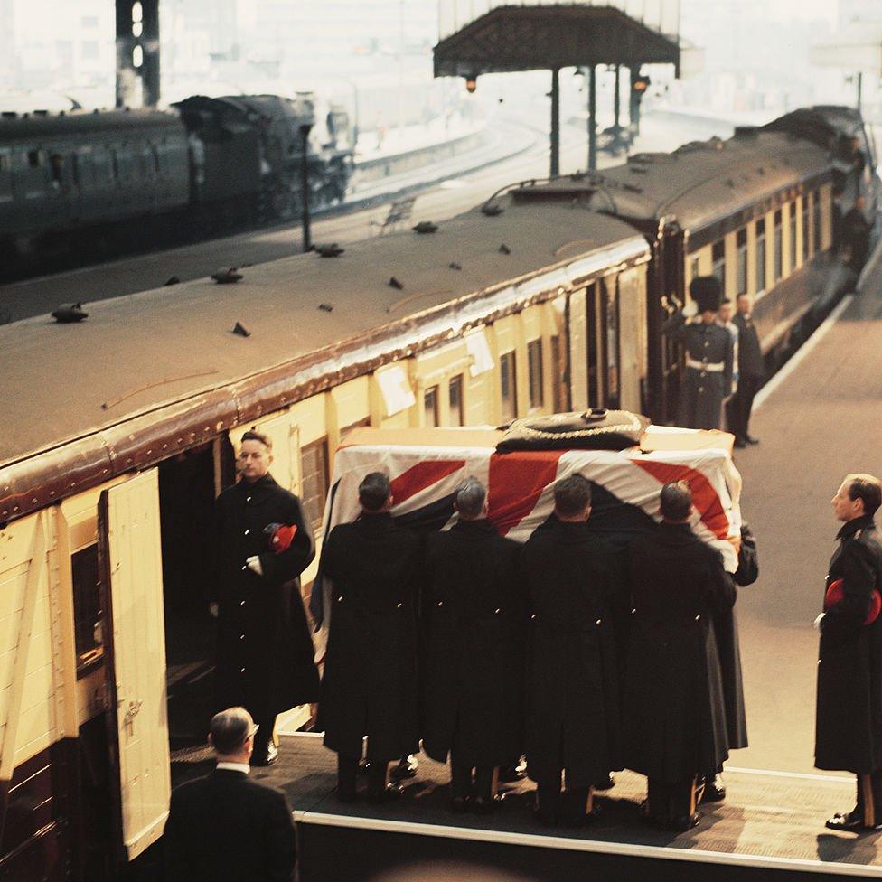 Churchill's coffin