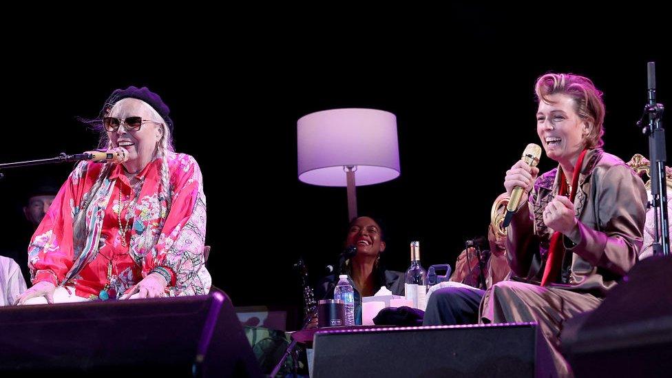 Joni Mitchell and Brandi Carlile