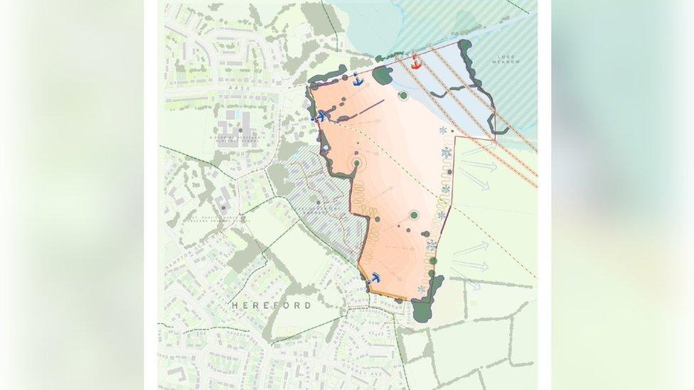 Map of the proposed site