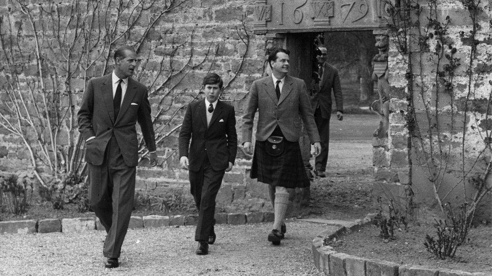 1962: Prince Charles arrives for his first term at Gordonstoun