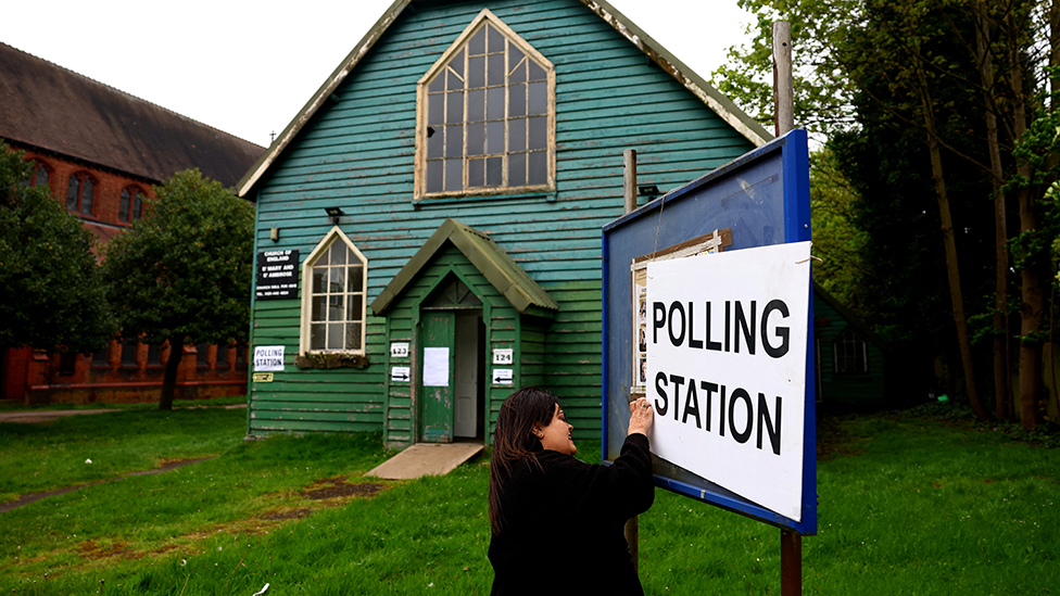 Polling station in Birmgham