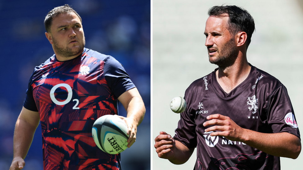Rugby v cricket - England's George swaps sports to help tackle MND