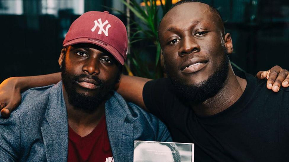 Derek Owusu (left) and Stormzy