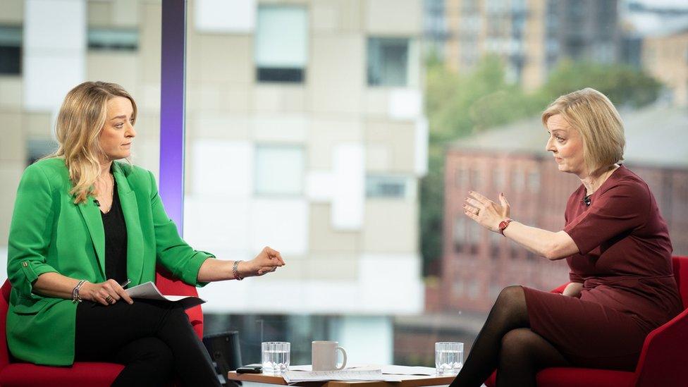 Liz Truss sat down with Laura Kuenssberg