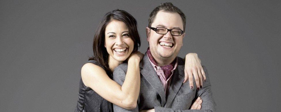 Melanie Sykes and Alan Carr