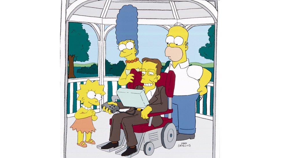 Professor Hawking in The Simpsons