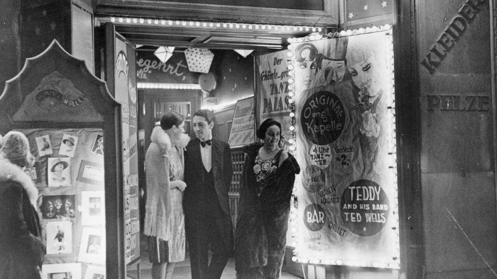 Doorway to a cabaret show in Germany