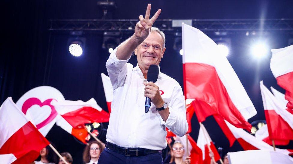 Donald Tusk's Civic Coalition argues that another PiS-led government would lead Poland to disaster