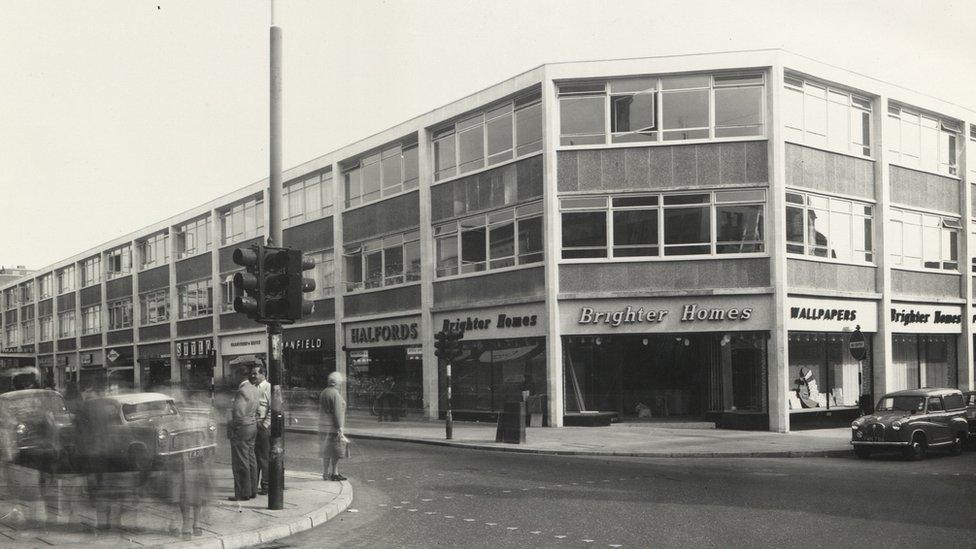 Oxford Street and Union Street rebuilt after the war