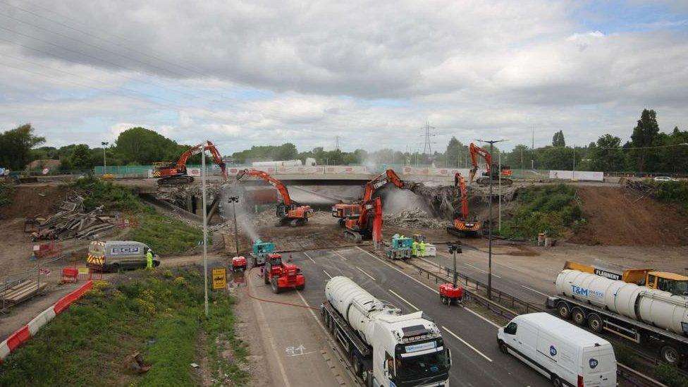 Bridge demolition