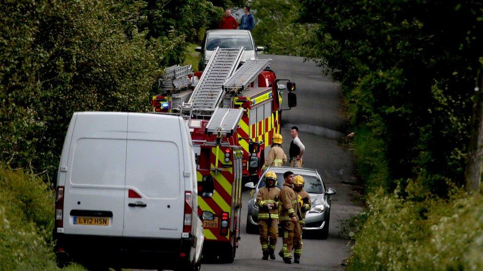 Emergency services on road