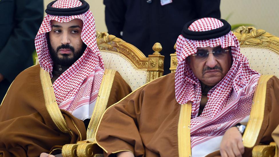 Mohamed bin Salman (left)