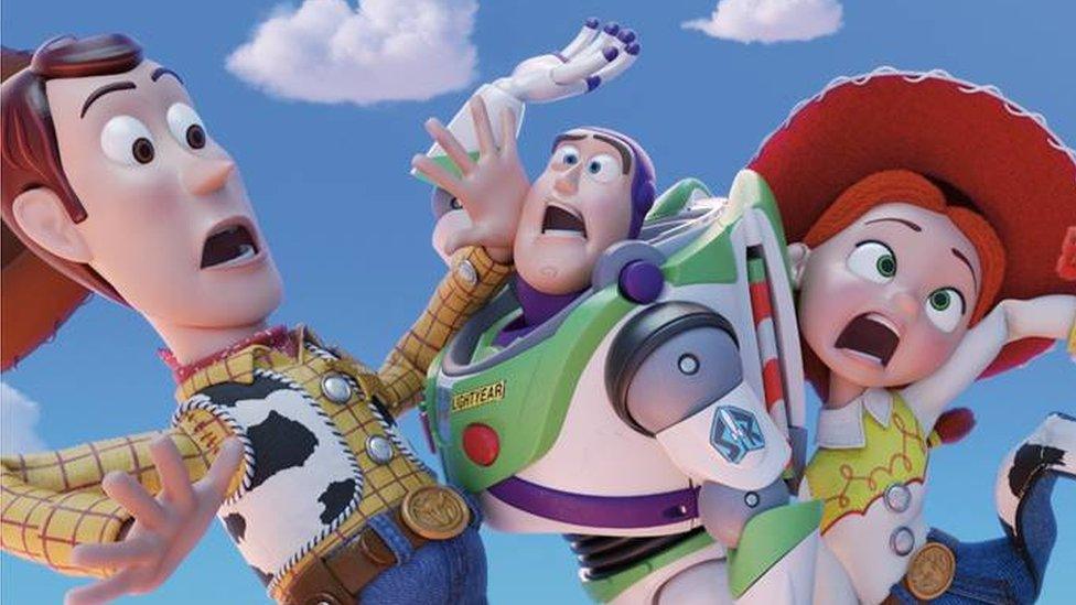 Woody, Buzz Lightyear and Jessie