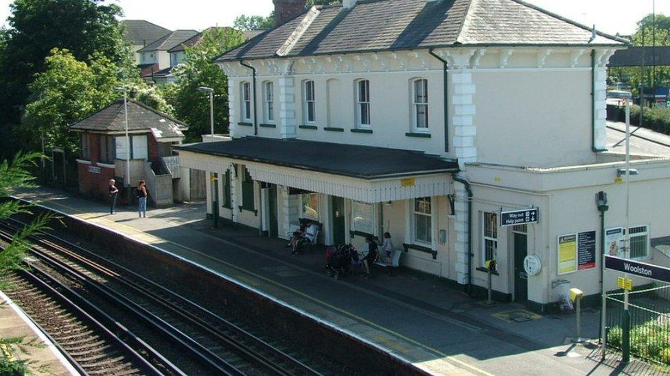 Woolston train station