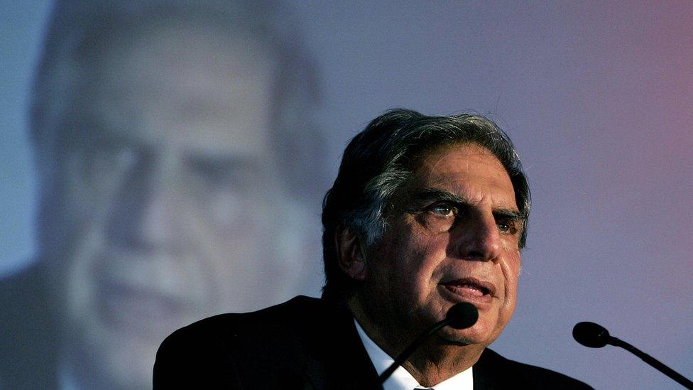 Ratan Tata, Interim Group Chairman of India's Tata Sons