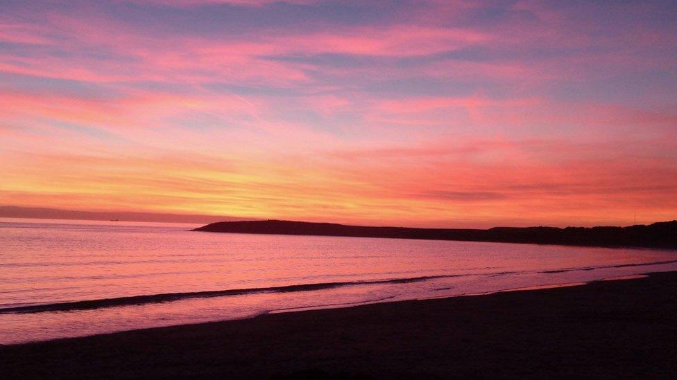 Barry Island sunset