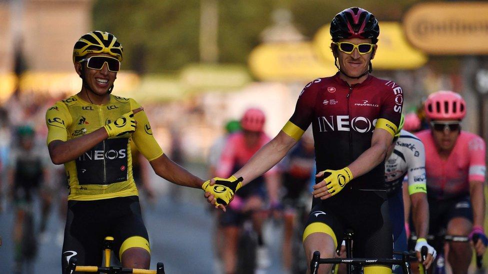 Bernal and Geraint Thomas