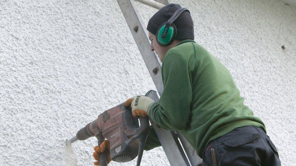 Cavity wall insulation