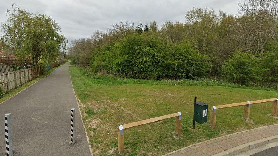 Wooded area near Goodward Avenue in Colburn