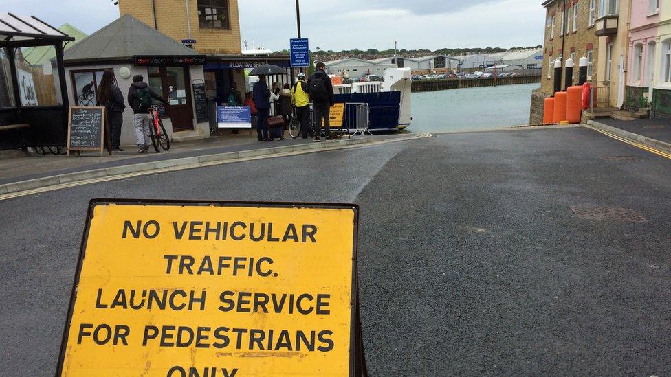 Chain ferry closed