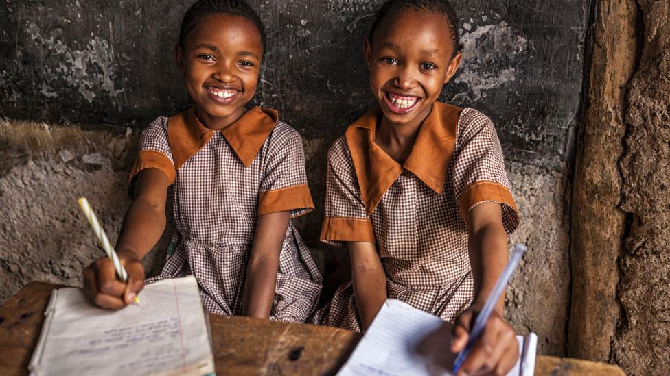 Pupils in classroom. Unesco report