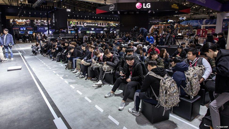 PUBG fans in south korea