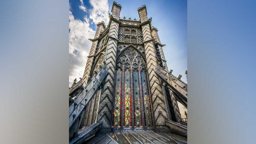 Exterior (outside) Octagon Tower, Ely Cathedral