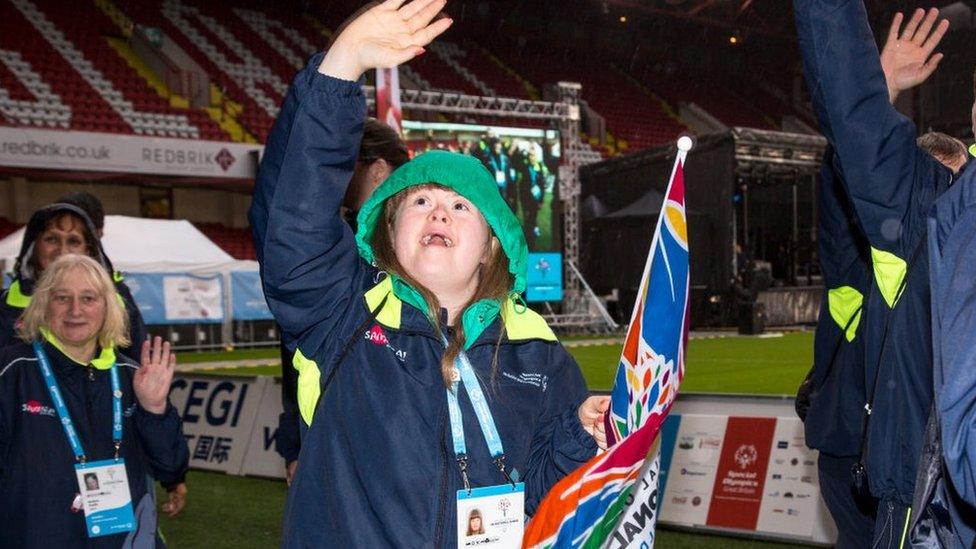 Athlete at 2017 Special Olympics GB