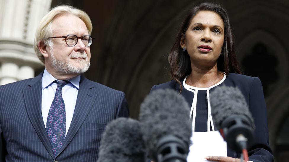 Gina Miller outside court