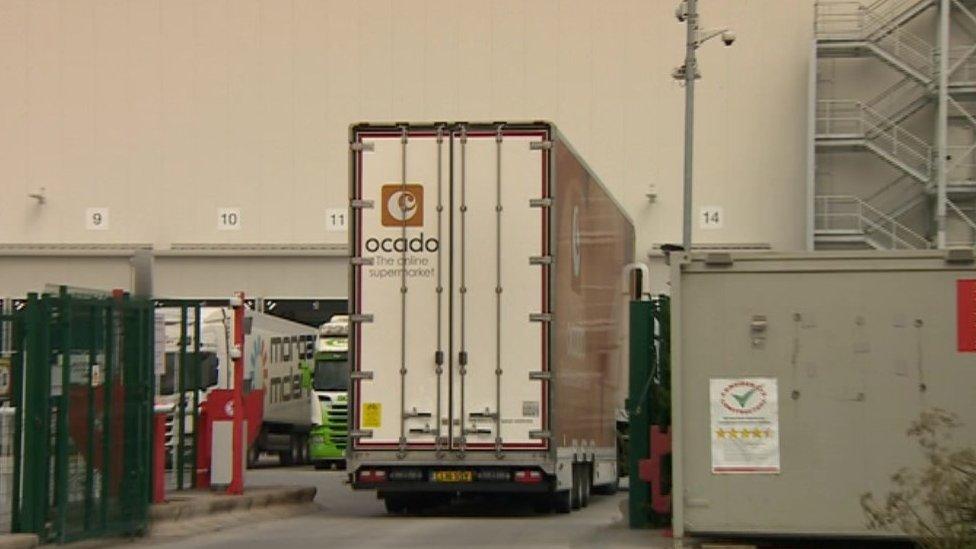 Ocado distribution centre