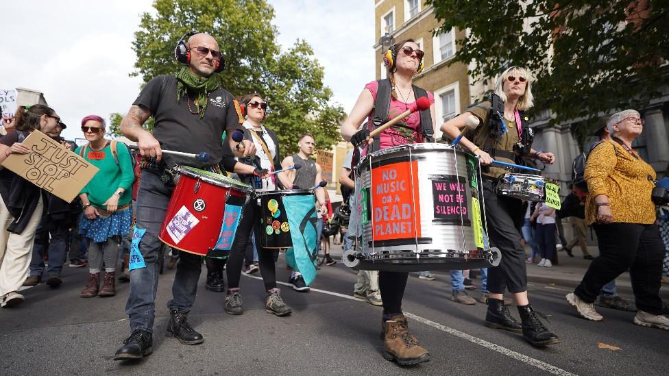 A Just Stop Oil protest in London