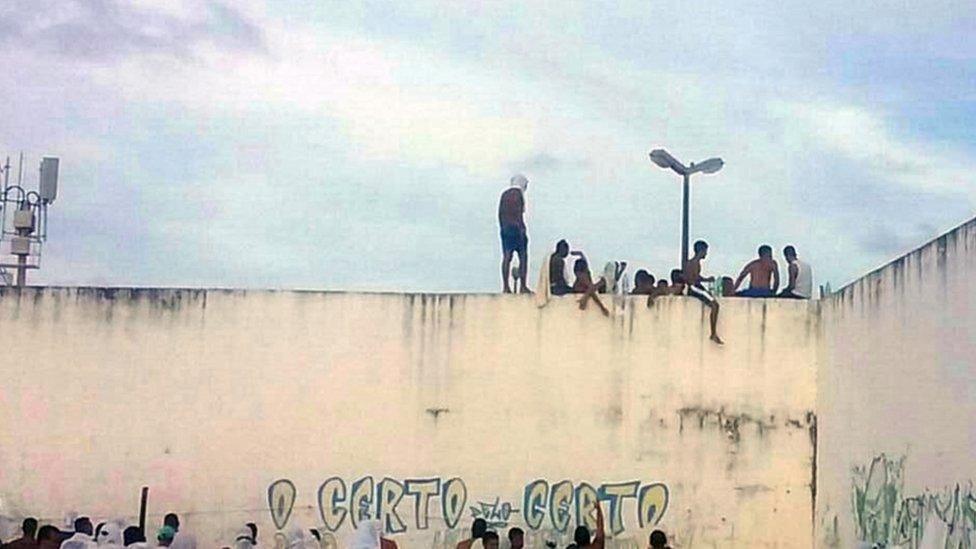 Prisoners at Alcacuz prison, Natal