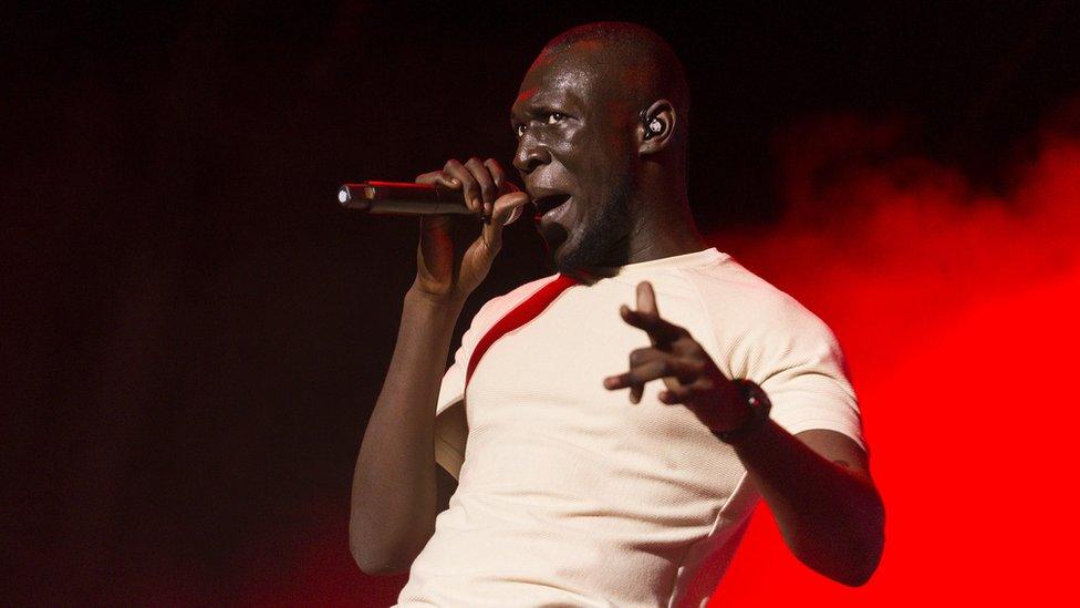 Stormzy at festival in Spain - 13 July