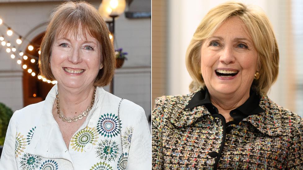 Harriet Harman and Hilary Clinton