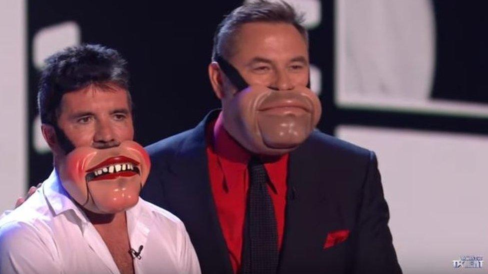 Simon Cowell and David Walliams