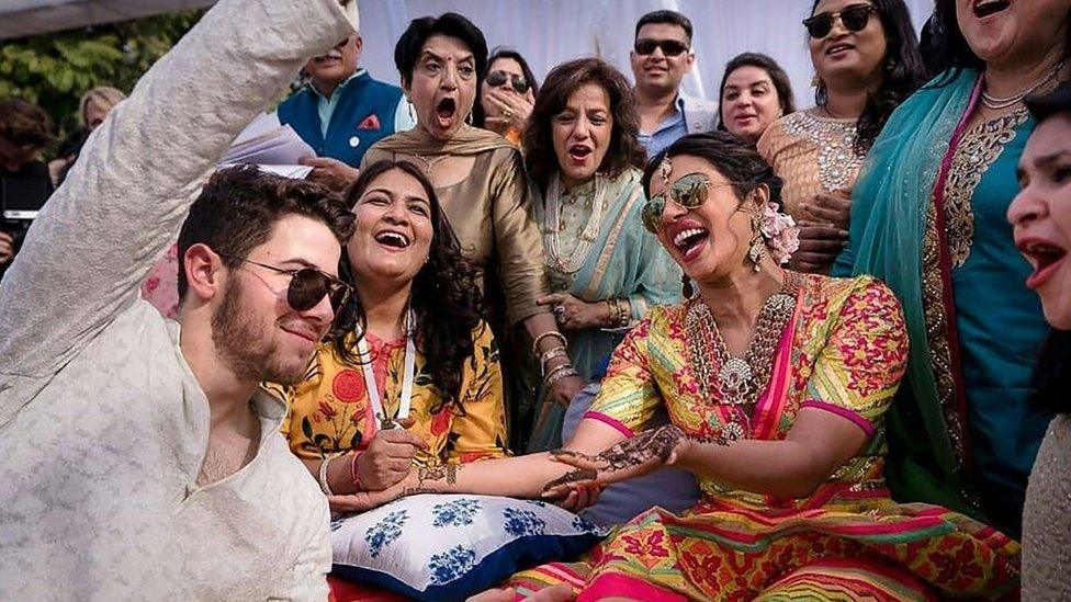 Priyanka Chopra during wedding celebrations on 29 November 2018