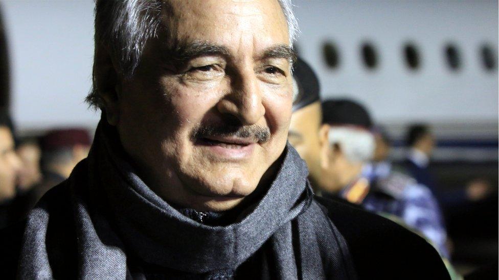 Libyan military leader Khalifa Haftar